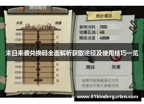 末日来袭兑换码全面解析获取途径及使用技巧一览