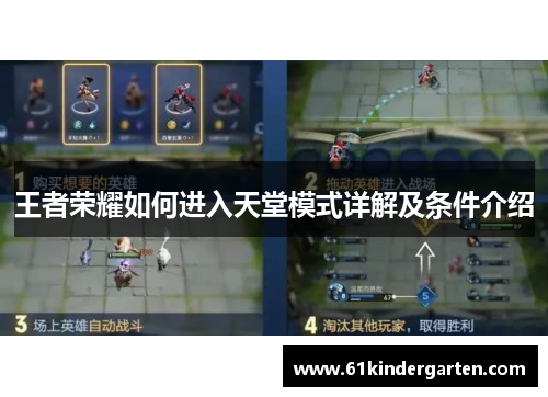 王者荣耀如何进入天堂模式详解及条件介绍